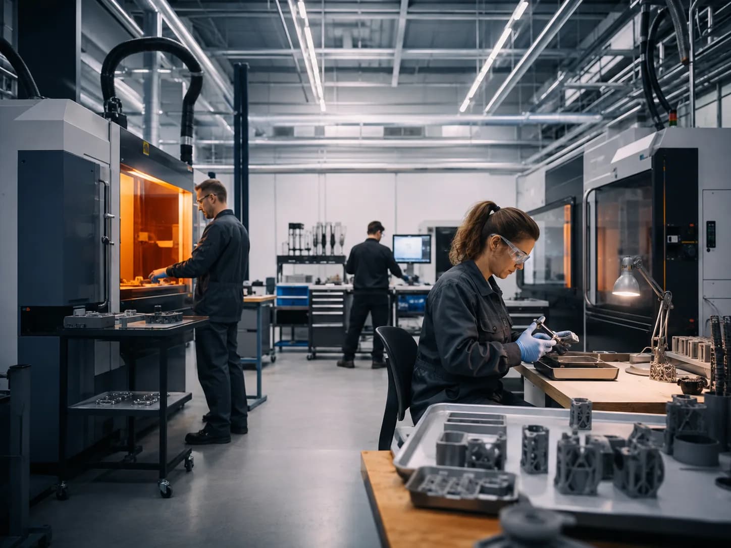 Modern additive manufacturing facility and engineering team