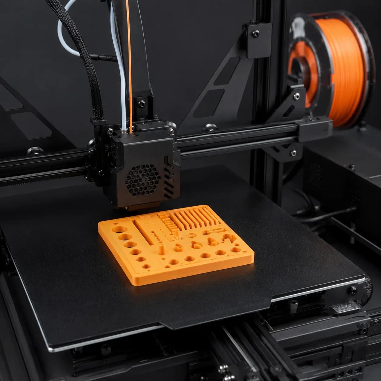 Representative CR-10 V2 build-plate detail