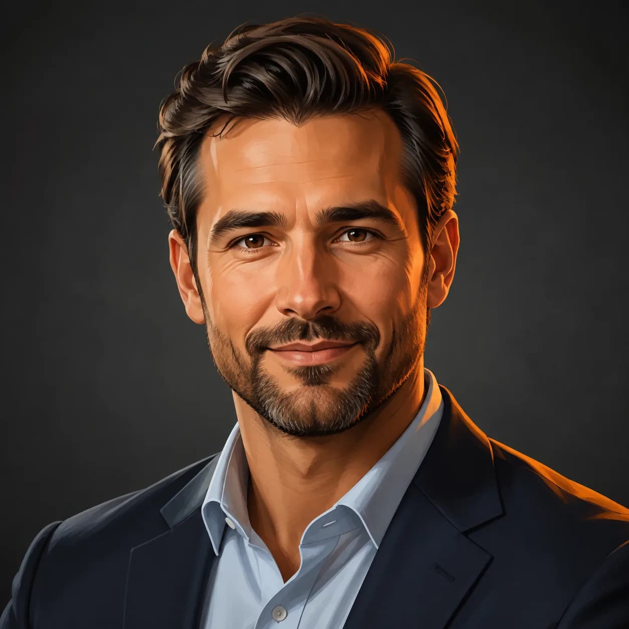 Illustrated portrait representing Zaim